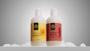 These cheese and bacon-scented hair products might be the worst bathroom idea ever